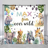 Aperturee - Aperturee Safari 4 Ever Wild Custom Jungle Birthday Backdrop